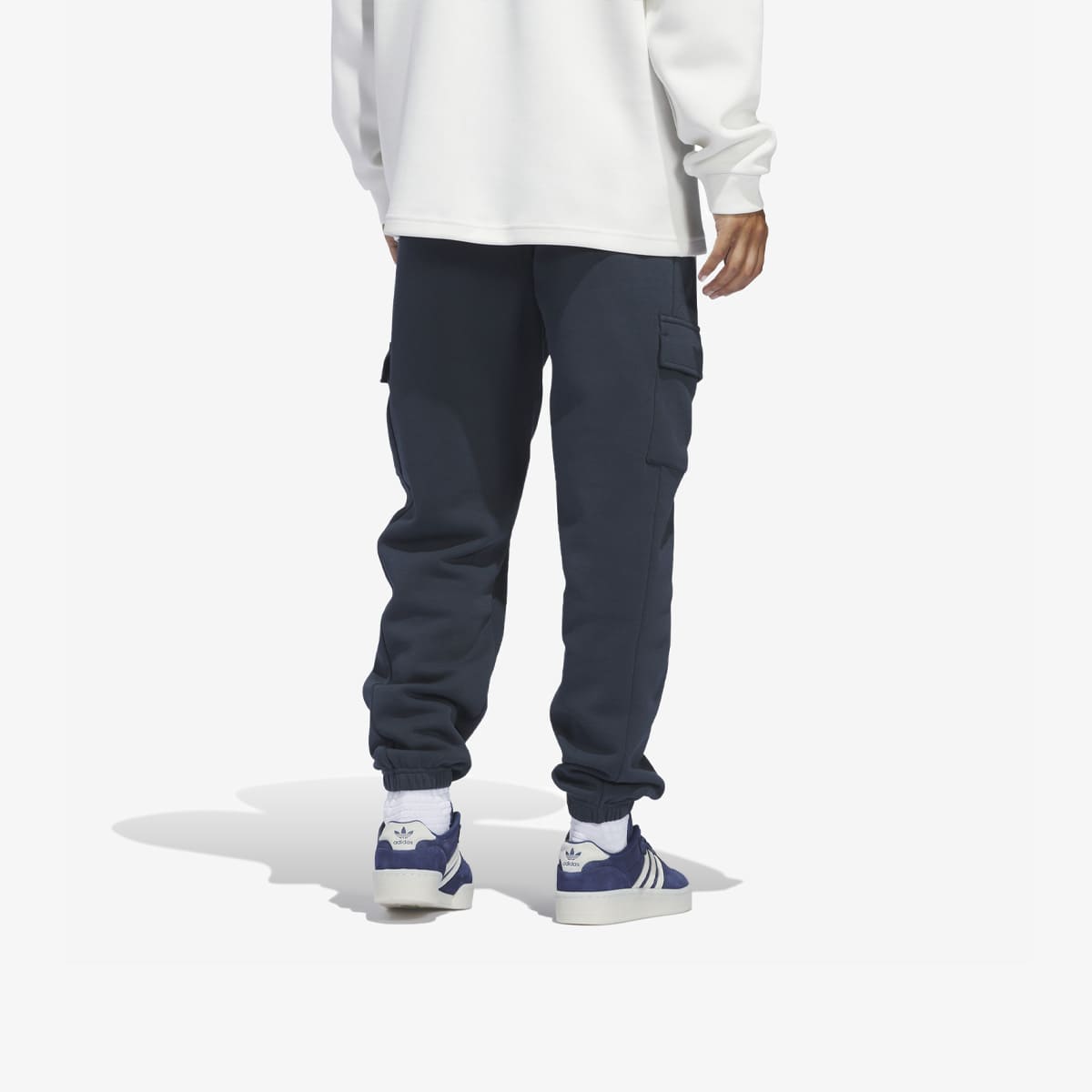 adidas Basketball Cargo Sweat Tracksuit Bottoms 'Aurora Ink'